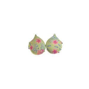 VS Neon Floral Push-Up Bra 36D Front Closure PINK Wear Everywhere Bra